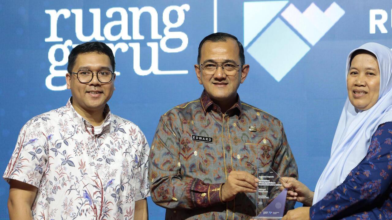 Sekda Edward Candra Harapkan  Ruangguru Submit  2025  Jadi Sarana Peningkatan Kualitas Pendidikan di Sumsel