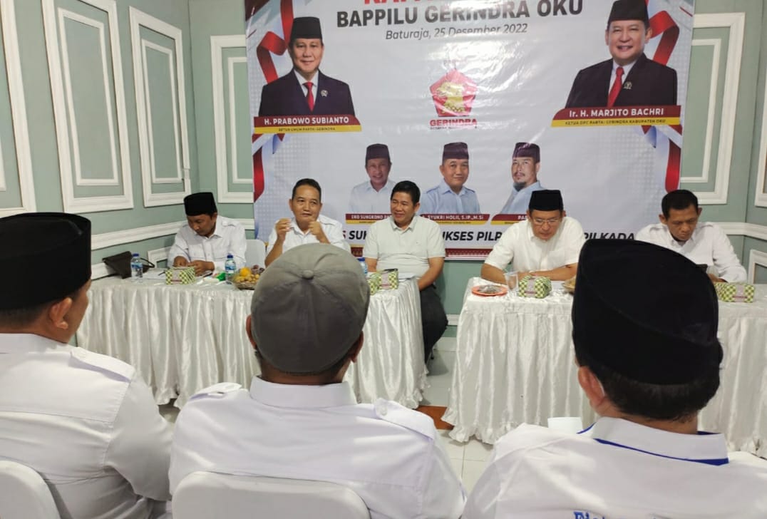 BAPPILU Gerindra OKU Siap Raih Kemenangan Pada Pemilu 2024