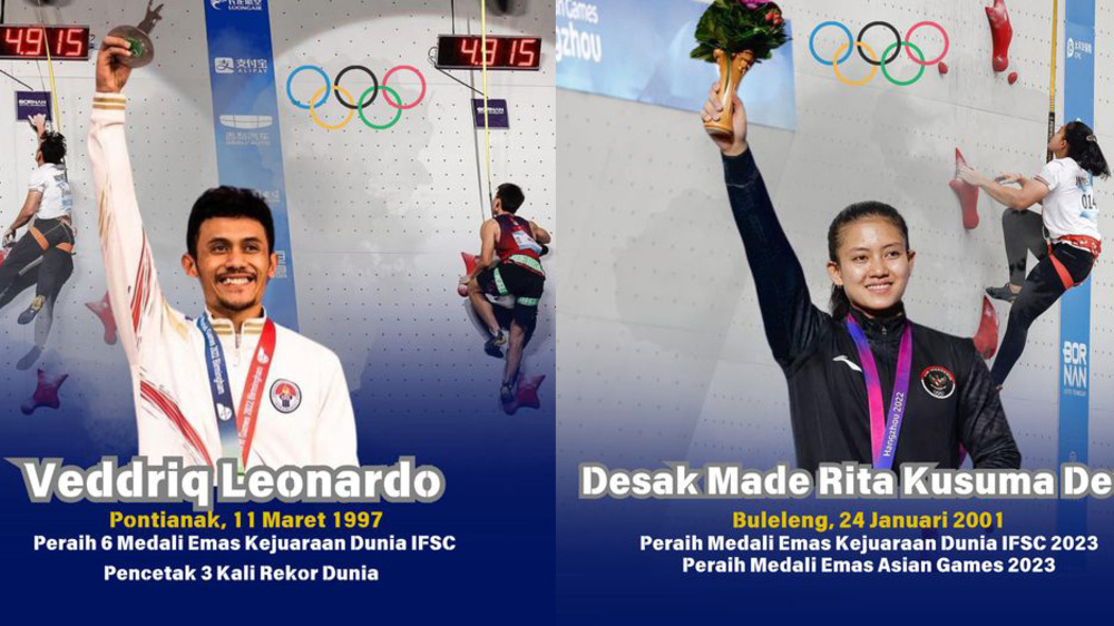 Harapan Indonesia di Olimpiade Paris 2024: Veddriq Leonardo dan Desak Made Rita Kusuma Dewi
