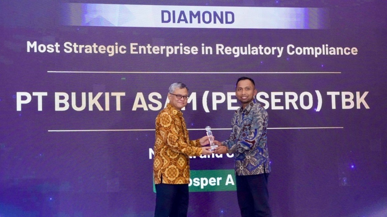 PTBA Raih Diamond PROSPER A IRCA 2026, Bukti Komitmen pada Tata Kelola dan Kepatuhan 