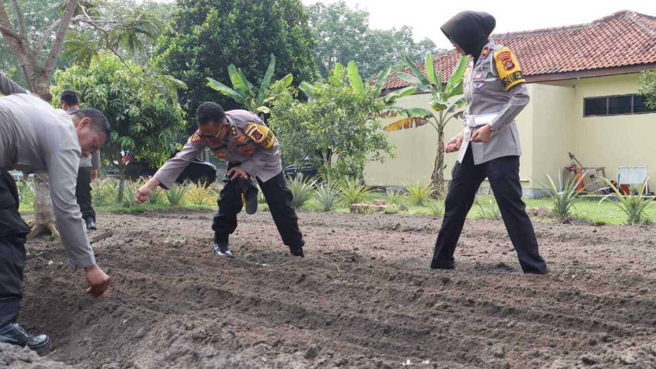 Dukung Ketahanan Pangan, Polres Prabumulih Ajak Masyarakat Berpartisipasi Aktif