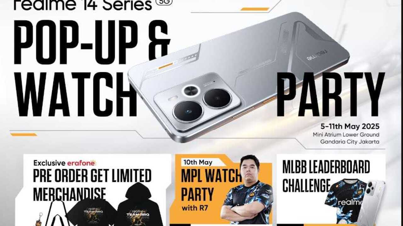 realme 14 Series 5G Menjadi Benchmark Baru Smartphone Mid-range, Tersedia Online dan Offline di Seluruh Indone
