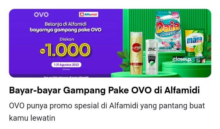 Diskon Spesial dengan OVO di Alfamidi: Berbelanja Lebih Hemat !