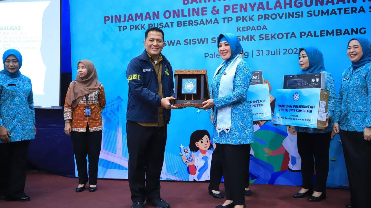 Wujudkan Generasi Emas 2045,TP PKK Sumsel Sosialisasikan Bahaya Pinjaman Online, Narkoba, dan Judi Digital