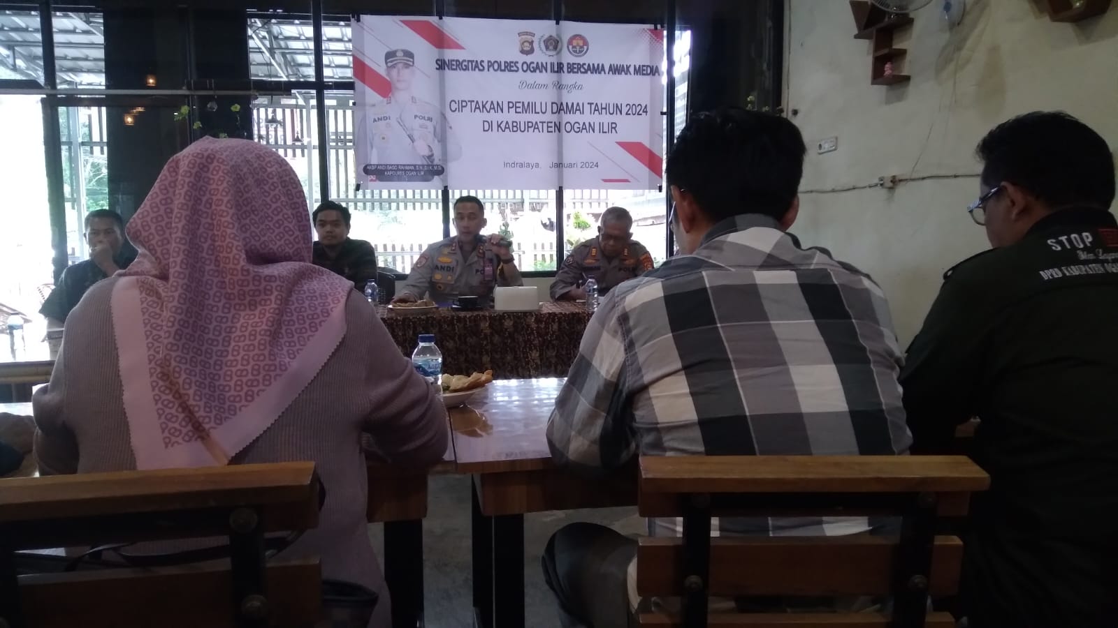 Ajak Insan Pers Coffee Morning, Kapolres Ogan Ilir Sampaikan Hal Ini