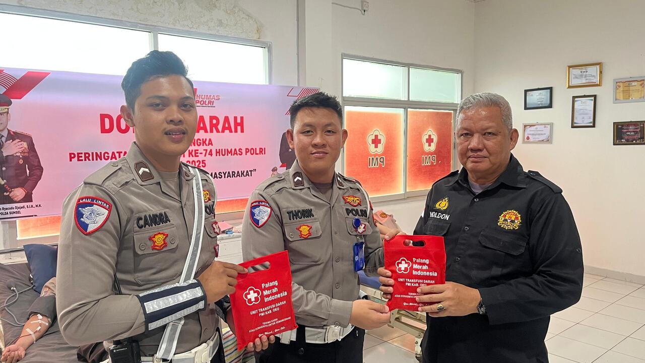 Polres Bantu Penuhi Kebutuhan Darah di OKU