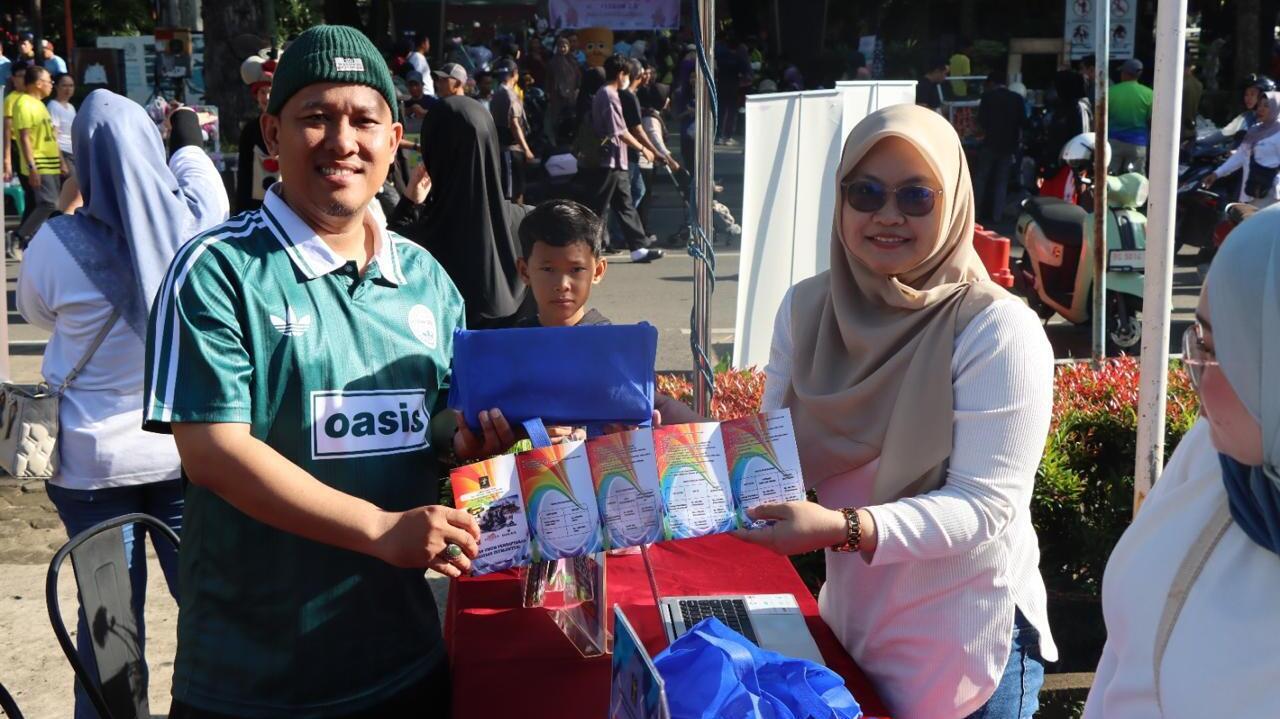 Semarak Hari KI Sedunia, Kanwil Kemenkum Sumsel Hadir di CFD Beri Edukasi