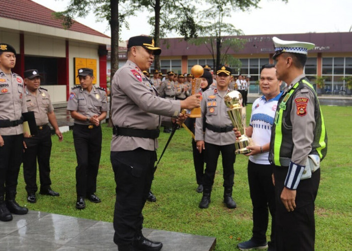 Polres Muara Enim Sabet Juara 1 Turnamen Bola Basket Bhayangkara Sumsel Cup 2026