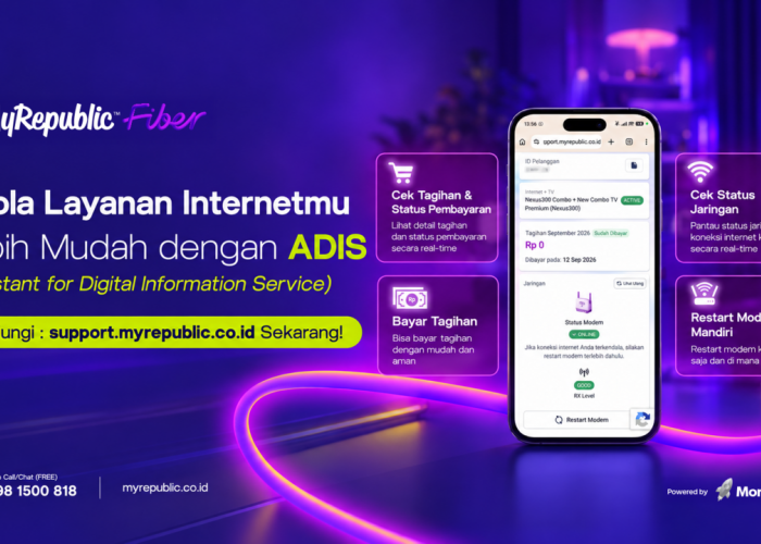 MyRepublic Hadirkan ADIS, Pelanggan Kini Bisa Cek hingga Atasi Kendala Internet Secara Mandiri