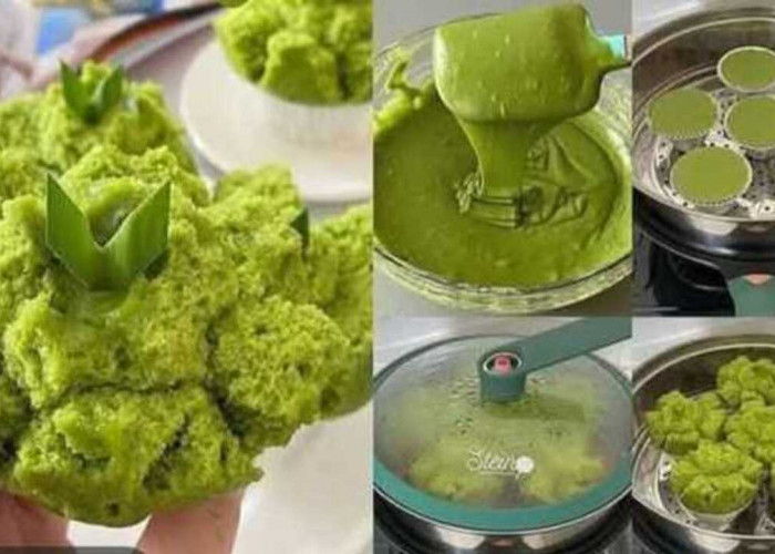 Bolu Kukus Pandan Asli Mekar, Wangi Alami dan Lembut di Lidah