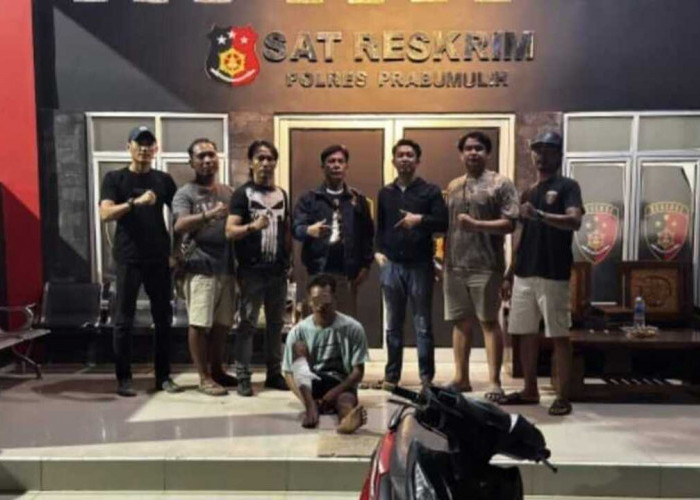 Residivis Pelaku Pencuri Motor Ketua Perbakin Prabumulih Pecah Sikil karena Melawan Saat Ditangkap