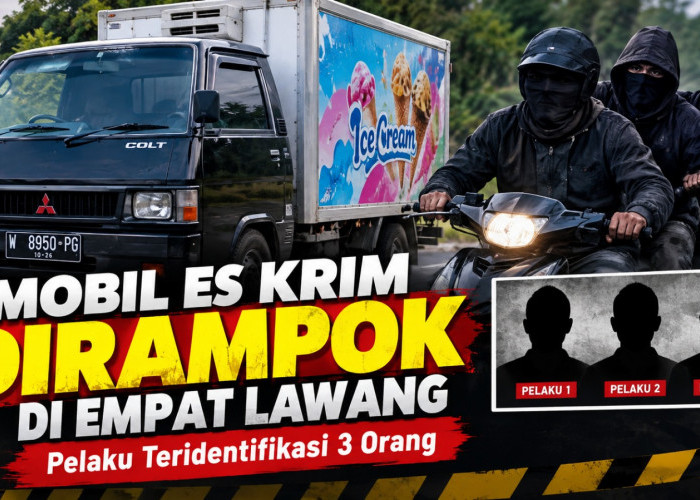 Mobil Boks Es Krim Dirampok Tiga Pelaku di Jalan Lintas Empat Lawang, Begini Modus Pelaku