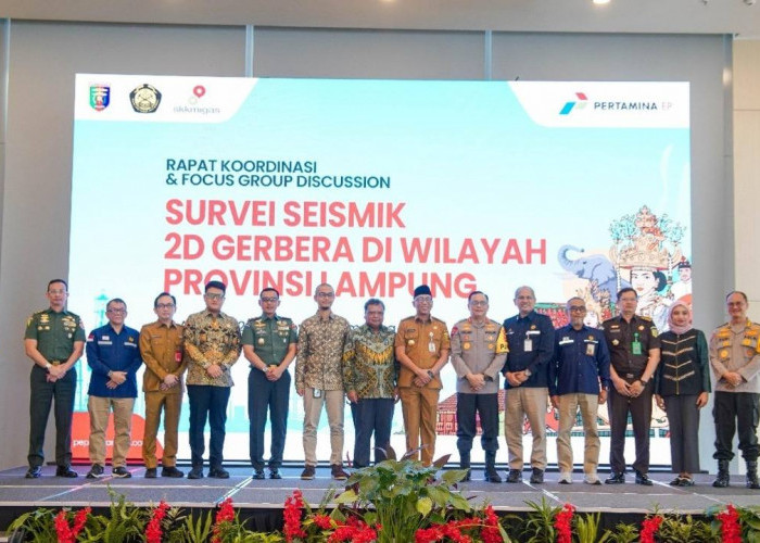 Rapat Kerja dan FGD Survei Seismik 2D Gerbera di Lampung, Gubernur Sambut Baik Langkah Strategis Hulu Migas