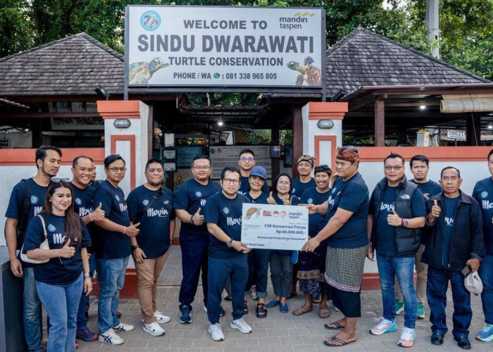 Bank Mandiri Taspen Dukung Pelestarian Penyu di Sindu Dwarawati, Denpasar