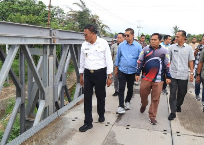Jembatan Bailey Muara Dua Prabumulih Resmi Difungsikan, Akses Transportasi Warga Kembali Normal  