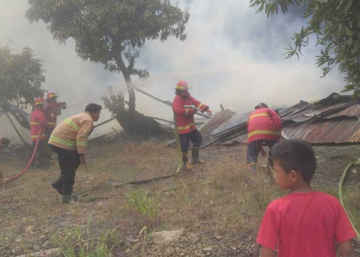 Sebuah Rumah Makan di Jalan Lingkar Prabumulih Ludes Terbakar, Sudah 1 Tahun 6 bulan Tidak Beroperasional