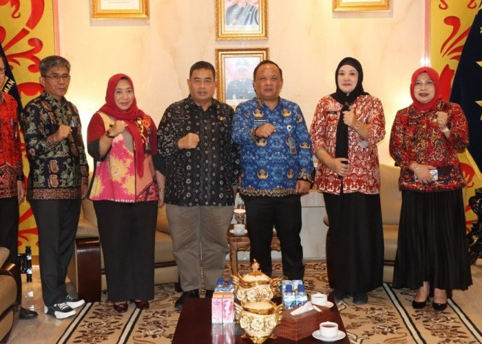 Audiensi Sekda Muara Enim, Kakanwil Kemenkum Sumsel Bahas Monitoring Efektivitas Posbankum di Desa/Kelurahan