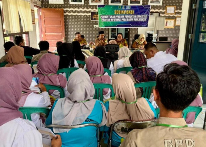 Sosialisasi, Pembentukan dan Penguatan Kapasitas PPID Desa Sialang Agung 