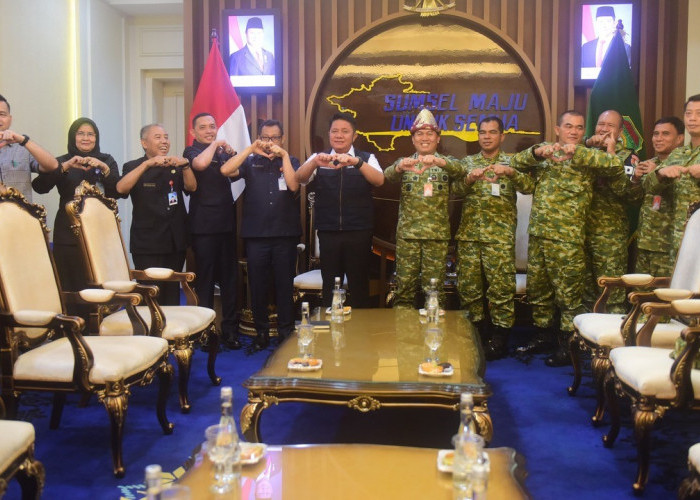Herman Deru Sambut Danlanud Sri Mulyono Herlambang Baru, Tegaskan Komitmen Perkuat Sinergi untuk Sumsel