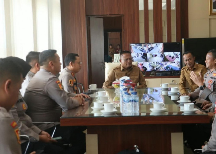 Audiensi dengan Wali Kota Prabumulih, Serdik SPPK Lemdiklat Polri Bahas Strategi Cegah Karhutla di Prabumulih
