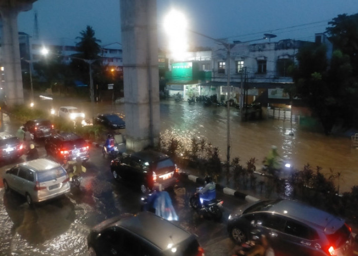 Kota Palembang Dikepung Banjir