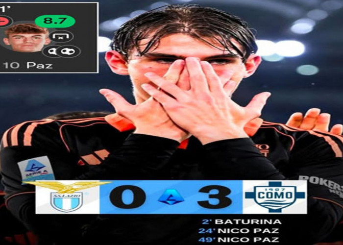 Hasil Lazio vs Como: Como 1907 Menang Telak 3-0 di Kandang Lazio.