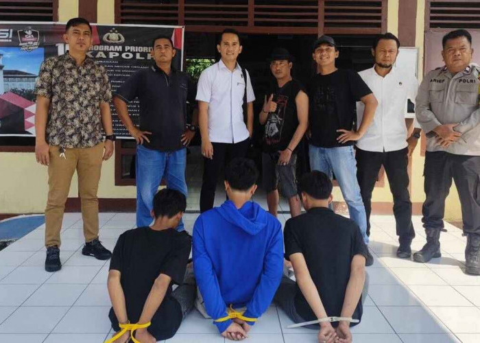 Diduga Kecanduan Narkoba dan Judol, Tiga Pemuda Gelapkan Motor Teman