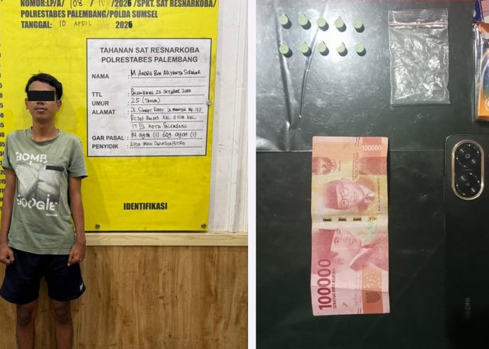 Dari Parkiran Penginapan hingga Kost, Dua Pengecer Ineks Dibekuk di Palembang