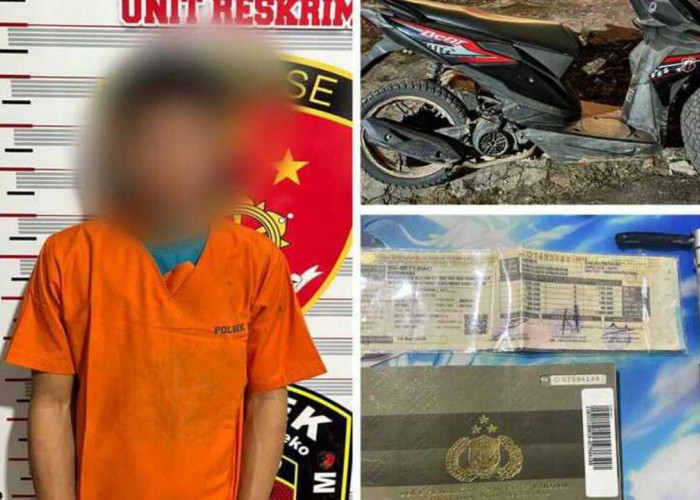 Tak Berkutik, Residivis Curanmor di Musi Banyuasin Ditangkap Unit Reskrim Batanghari Leko