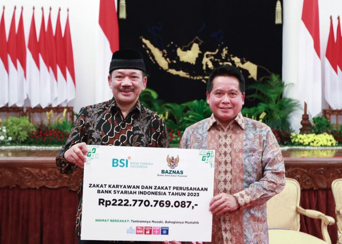  PT Bank Syariah Indonesia Tbk Perkuat Komitmen Ekonomi Umat, Serahkan Zakat Perusahaan Rp222,7 Miliar