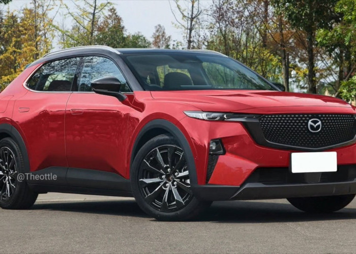 Tampil Futuristis! Mazda CX-6e Tantang BYD Sealion 7 di Segmen EV
