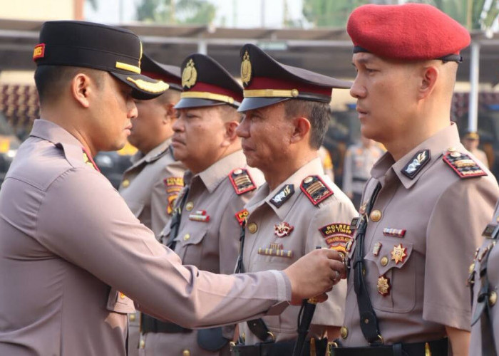 Pimpin Sertijab Sejumlah Perwira, Ini Pesan Kapolres OKU Timur