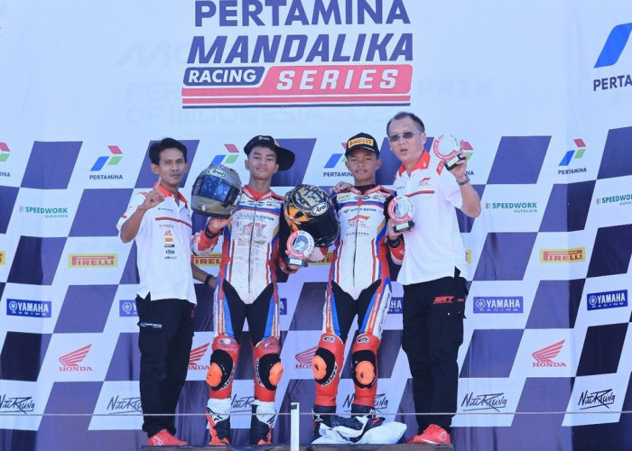 Tim ART Tambah Koleksi Podium di Kelas Junior 250cc, Nabil Sahzena dan Azel Savero Tampil Gemilang