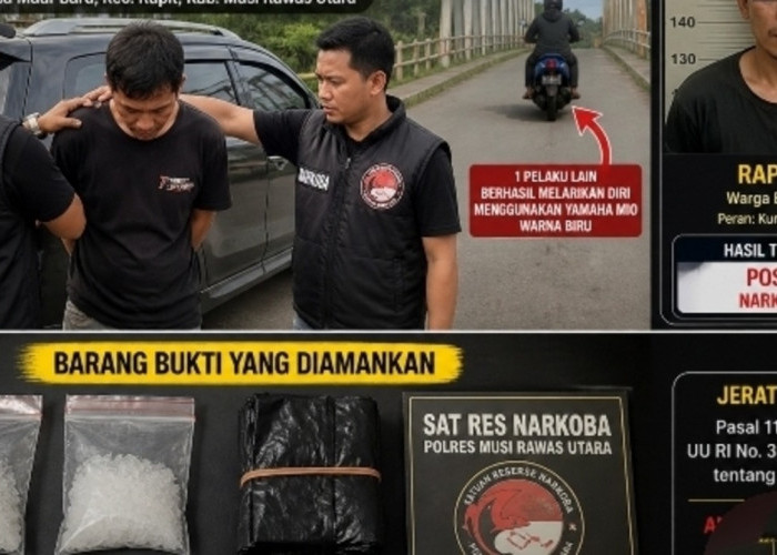 Kurir Sabu 21 Gram Diringkus, Rekannya Berhasil Kabur