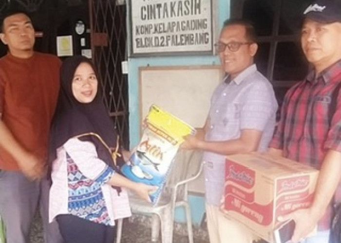 Karyawan Kanhub PTPN VII Sumsel Salurkan Bantuan ke Anak Yatim