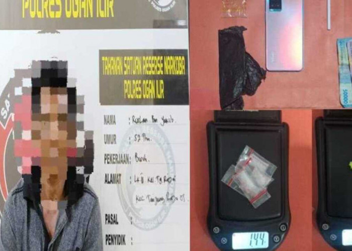 Pengedar Barang Haram Dibekuk di Tanjung Raja, Polisi Sita 4 Paket Narkoba