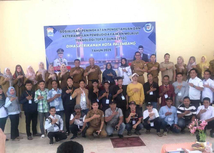 Dinas Perikanan Kota Palembang Gelar Sosialisasi Peningkatan Keterampilan Pembudidaya Ikan