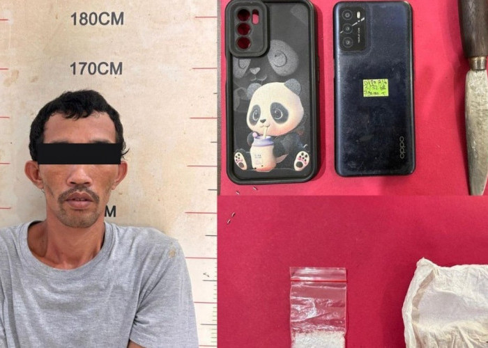 Mobil Calya Plat Jakarta Dihentikan, Polisi Temukan Sabu dan Senjata Tajam  