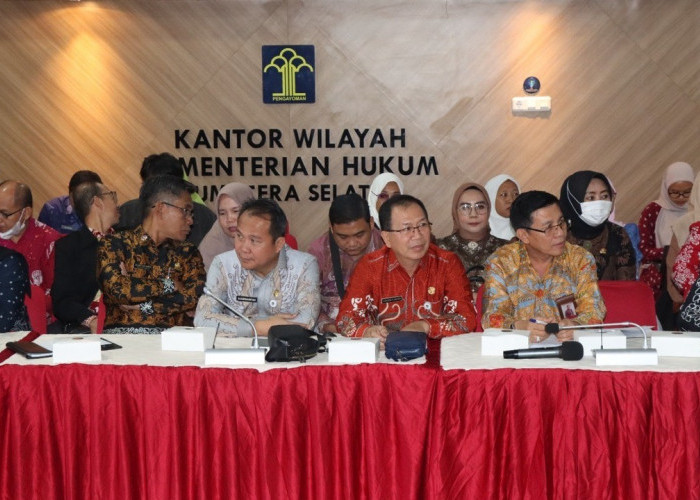 Kanwil Kemenkum Sumsel Perkuat Harmonisasi Regulasi Daerah Kabupaten Muara Enim