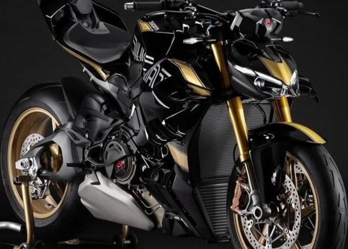 Livery Hitam-Emas Ikonik, Ducati Streetfighter V4 S 