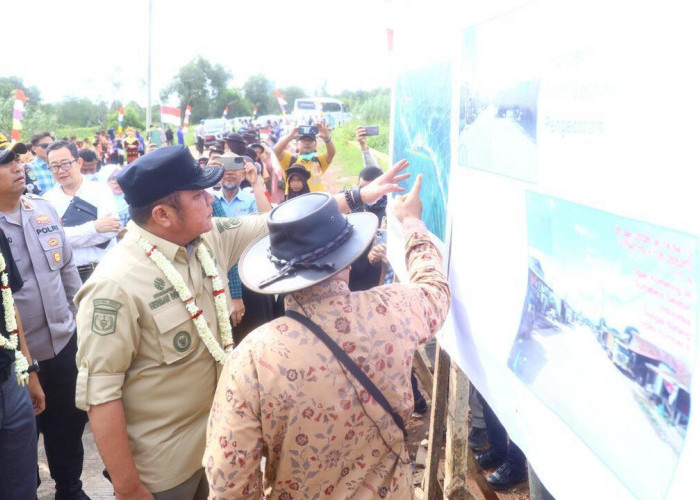 Gubernur Herman Deru Resmikan Jalan CSR PT OKI Pulp, Dorong Percepatan Pembangunan Air Sugihan