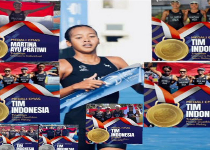 SEA Games 2025: Ratu Triathlon Asia Tenggara, Martina Ayu Borong 5 Emas 2 Perak.