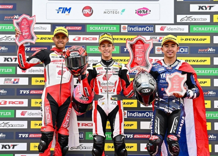 CBR Series Melesat Kencang, AHRT Borong Tiga Podium ARRC Motegi