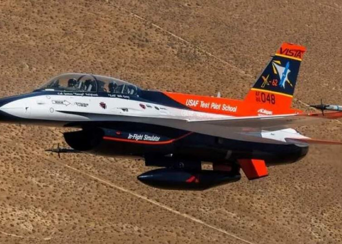 Angkatan Udara Amerika Sukses Uji Terbang X-62 Vista Menggunakan Kecerdasan Pilot AI