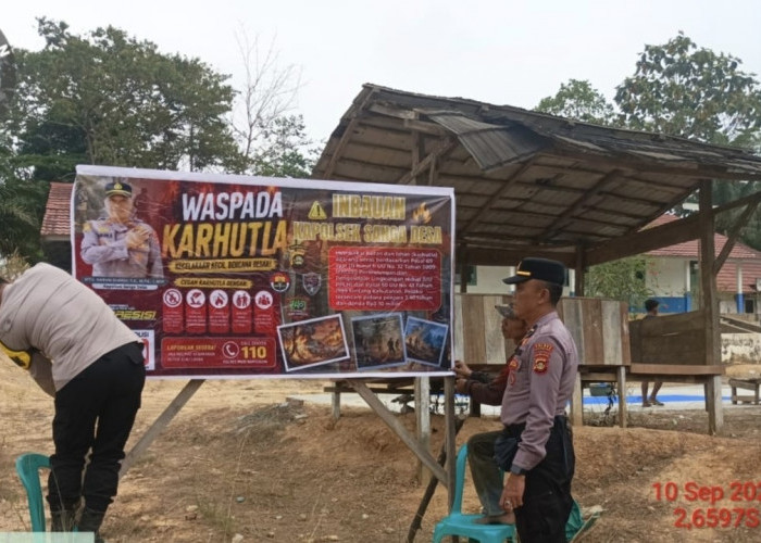 Tekan Risiko Karhutla, Polsek Sanga Desa Ajak Warga Hindari Pembakaran Hutan dan Lahan