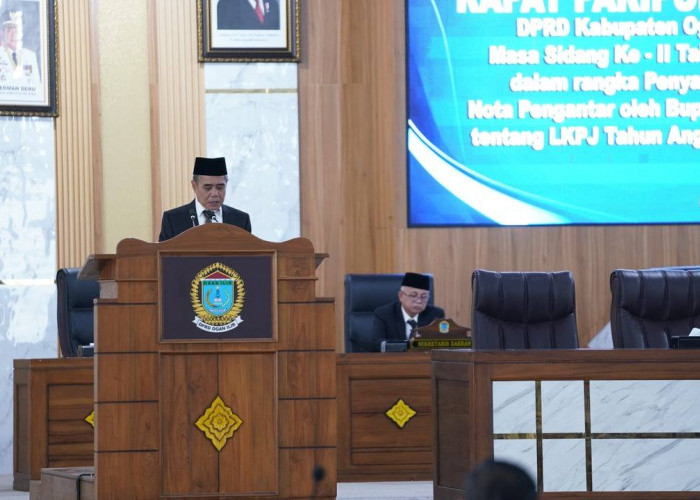 Sidang Paripurna Ke- XII, DPRD Ogan Ilir Dengarkan Penyampaian LKPJ Tahun Anggaran 2024