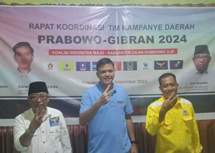 TKD Prabowo-Gibran KIM Kabupaten OKI Optimis Menang Satu Putaran 