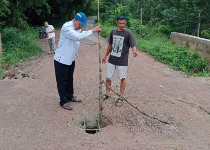 Sempat Bikin Heboh Karena Ambruk, Jembatan di Payaraman Ogan Ilir Ini Kini Jebol