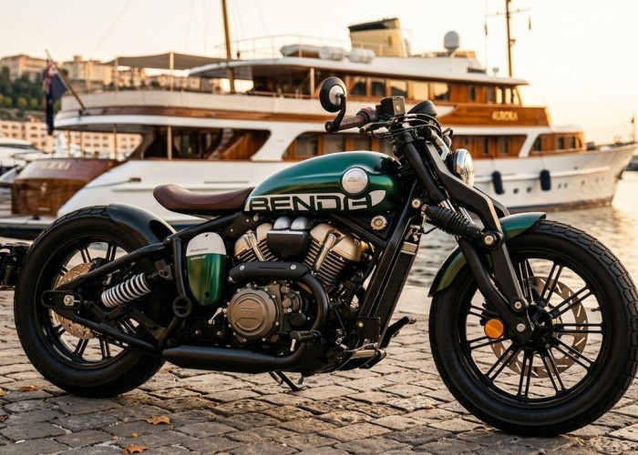 Bobber 125cc Rasa Moge! Benda Napoleon Bob Punya Suspensi Unik dan Mesin V-Twin. 