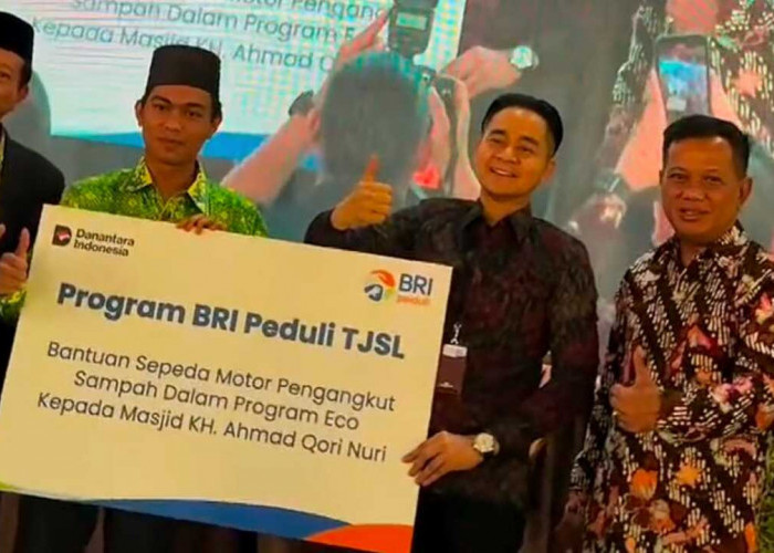 TJSL BRI Peduli, Bantu Motor Pembersih Sampah dan Dukung Program ECO Masjid  
